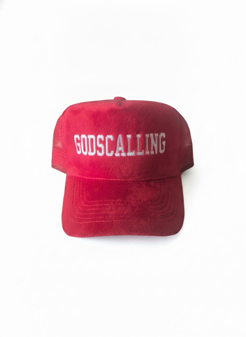 SUEDE EMBROIDERED SNAPBACK